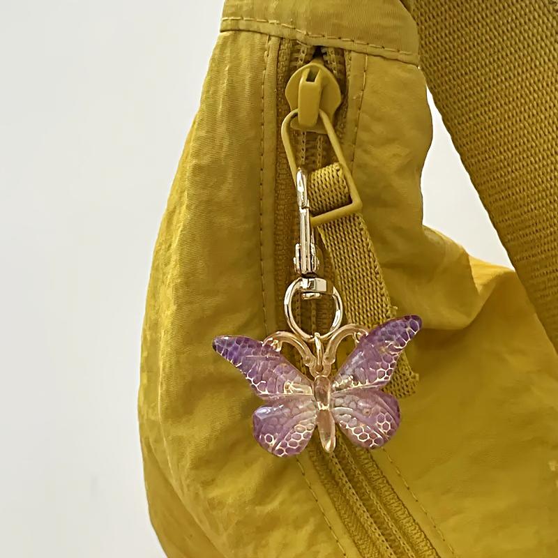 1 шт. Сплав Брелок Шарм Брелок Сумка Женский Подарок Брелок Бабочка Рюкзак Многоцветный