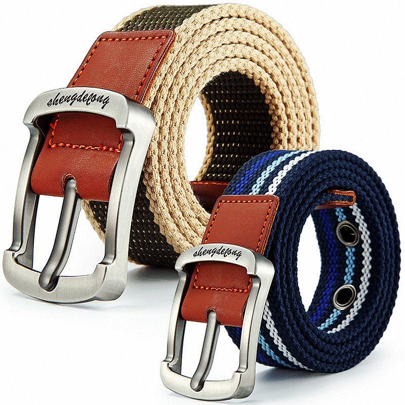 Tactical Hunting Pin Buckle Belt Unisex Trendy Nylon Girdle Fashion Luxury Design Jeans Accessories Business for Men Canvas Belt