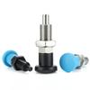M8 M10 M12 M16 M20 M24 Fine Thread Black Self Locking Index Bolts Plastic Knob Stainless Steel Indexing Plunger With Nut
