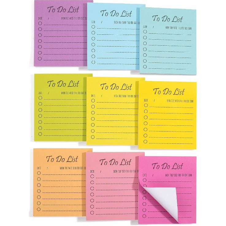 Mr. Pen- to Do List Sticky Notes, 3.5"x3", 9 Pads, 450 Sheets, Stylish Vertical to Do List Notepad, Lined Sticky Notes