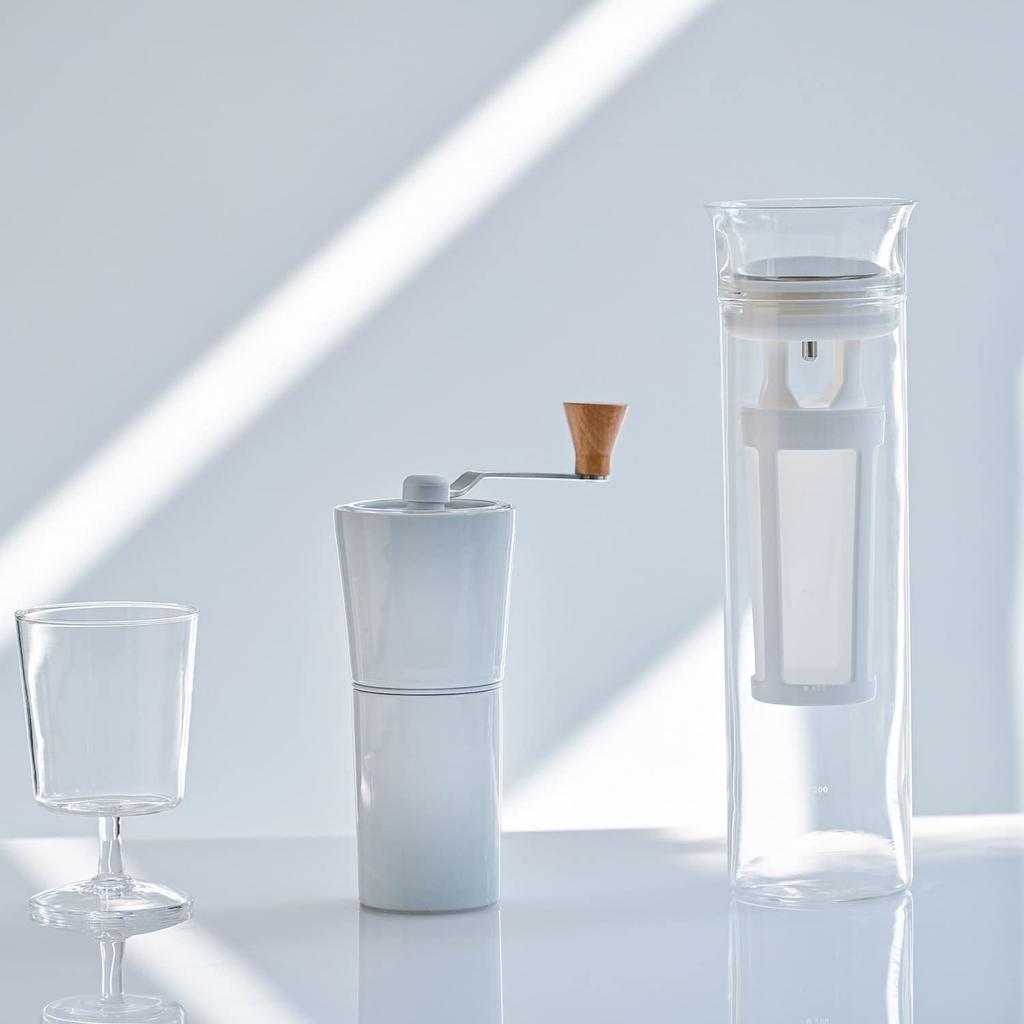 Hario Стеклянный кувшин для холодного кофе, готовый к использованию, емкость 800 мл, белый прозрачный, простой, холодный кофе, кувшин для холодного кофе S-GCBC-90-T