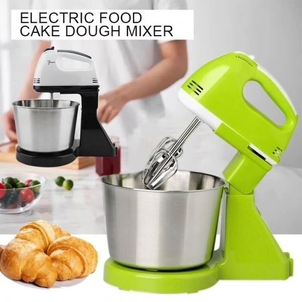 Электрический 7-скоростной миксер для торта, многофункциональный блендер для теста, чаша для смешивания еды, взбиватель