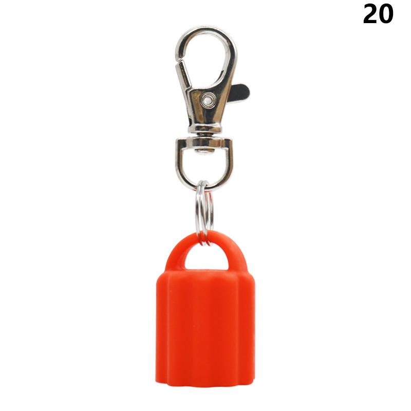 Practical Silicone Keychain Cap lip gloss accessories Portable Durable Holder Keychain Compatible For Lipstick Storage Cap
