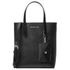 Mk Vincent Design Кожаная сумка-тоут на кнопке Маленькие женские сумки Черный 35F4S2VT5T-BLACK