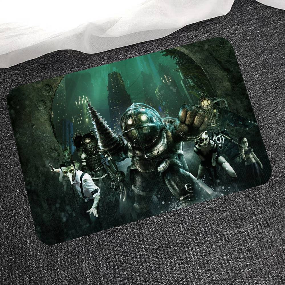 Видеоигра B-BioShock Коврик для пола Скандинавский стиль Домашний придверный коврик Коврики для ванной-туалета Коврик для декора спальни/отеля