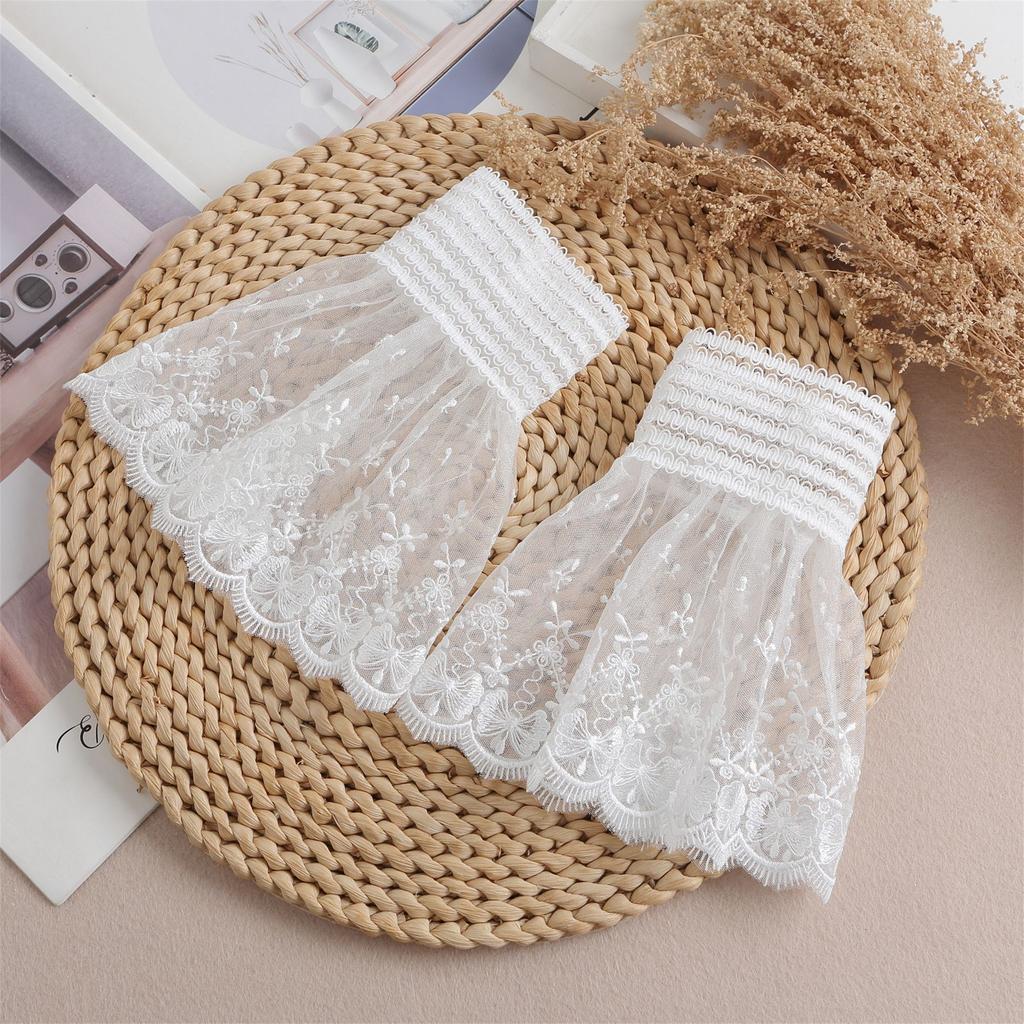 Super ~ Flowery Romantic Temperament, Lace Fake Sleeves, Sweet Decoration Sweater, Fake Cuffs