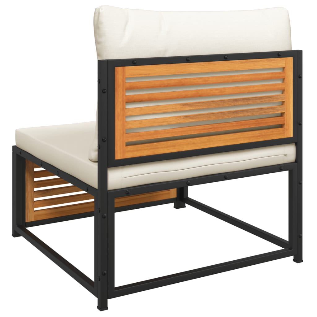 6 Piece Garden Sofa Set with Cushions Solid Acacia Wood