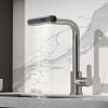 Kitchen Faucets Stainless Steel Pull Out Kitchen Sink Water Tap Deck Mounted Mixer Stream Sprayer Head Hot Cold Taps