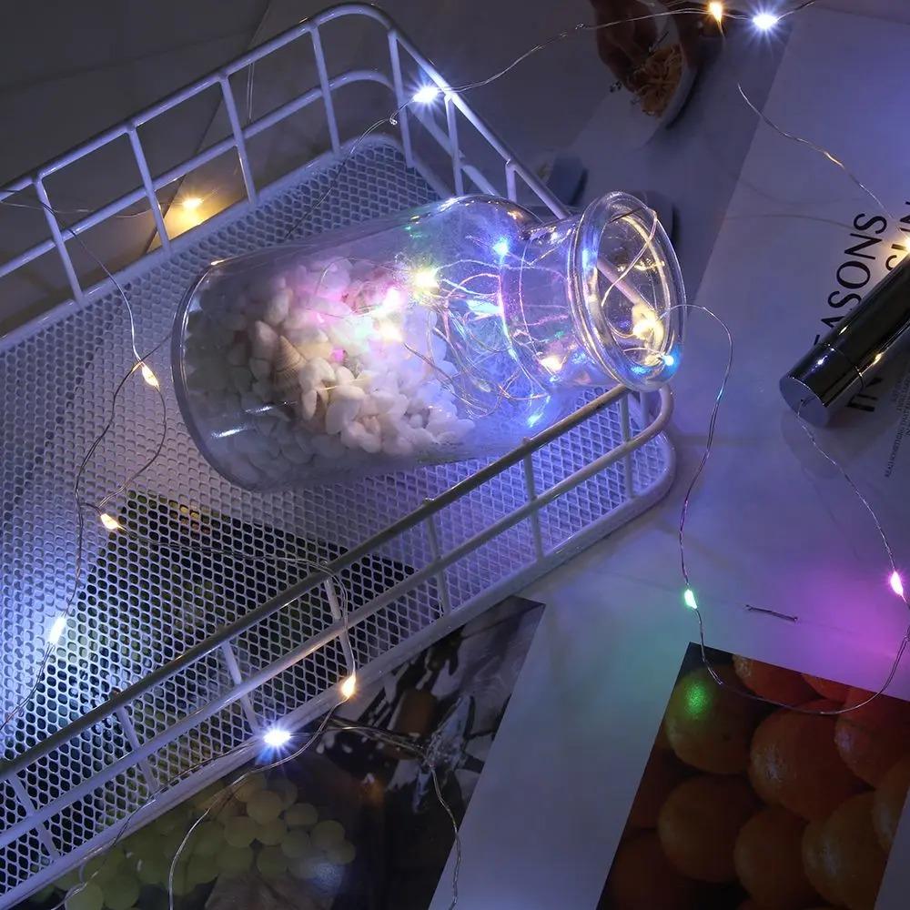 Светодиодный светильник для бутылки вина 1/2/3 м с пробкой, 10/20/30 светодиодов, гирлянда из медной проволоки, аккумулятор AA, звездный сказочный свет для декора свадебной вечеринки своими руками