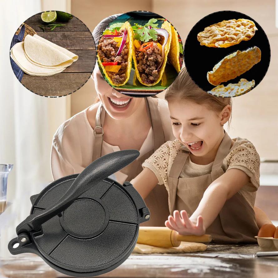 Алюминиевый пресс для тортилий: Машина для изготовления кукурузного теста и оберток для пельменей по-мексикански