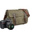 Men's Waterproof Canvas & Leather DSLR Camera Crossbody Bag