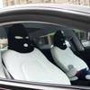 Маска-шапка на подголовник автомобильного сиденья с 3 отверстиями, закрывающая все лицо, для защиты от пепла для сидений салона автомобиля, забавная декоративная накладка