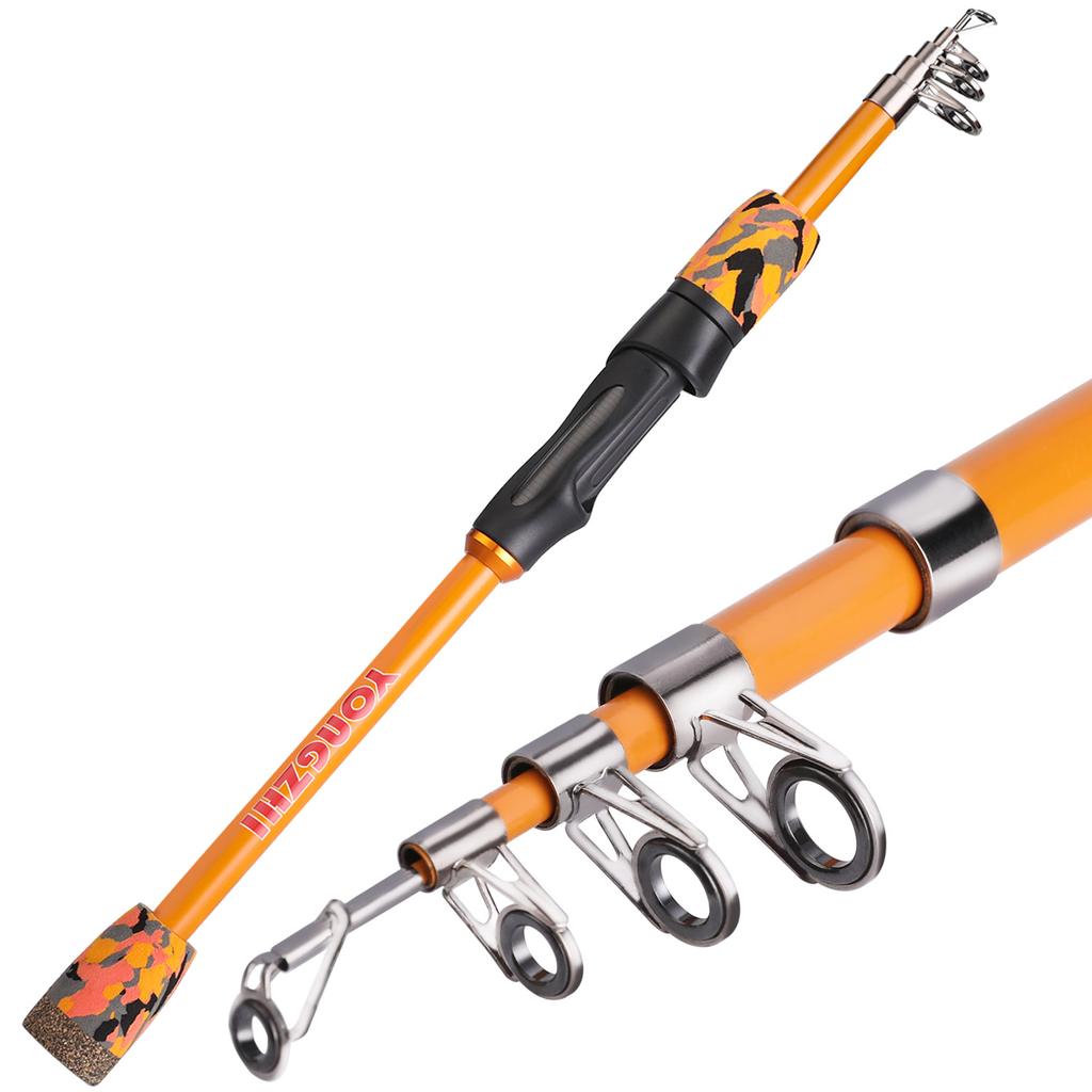 SOUGAYILANG 1 шт./2 шт./3 шт/4 шт/5 шт 1,5 м/1,8 м удочки 5 цветов переносная телескопическая спиннинговая удочка для ловли карпа