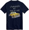 I Survived My Trip To NYC T-Shirt New York City Spider Tom Yellow Taxi Movie Top