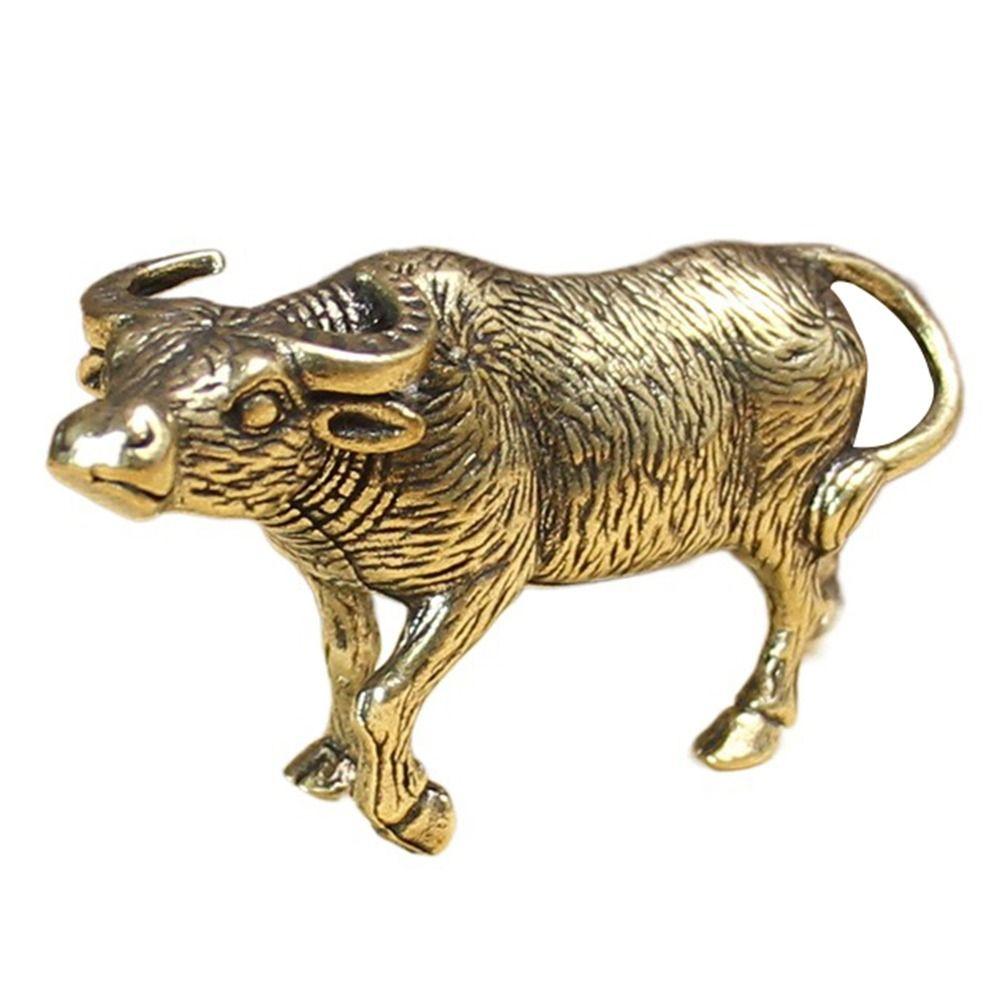 Ornaments Bull Ornament Sculpture Copper Miniatures Figurines Home Office Decoration Copper Statue