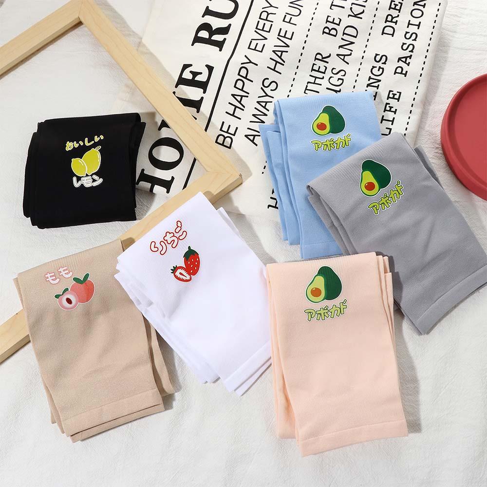 Golf Fruit Avocado Women Strawberry Ice Silk sleeve Cooling Sleeves Sun UV Protection Arm Sleeves