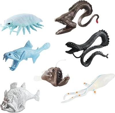 [Нэкогамияма] МИР МОРЯ Фигурки Глубоководных Существ Модель Набор из 7 Штук Миниатюрное Украшение Интерьера Коллекционная Модель BL-1200D
