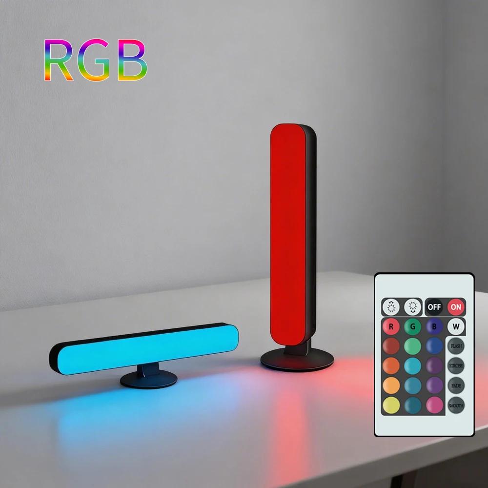 RGB USBLED Световая панель с изменяющимся цветом Подсветка для телевизора с пультом управления Синхронизация с музыкой Атмосферные светодиодные ленты Лампа для создания атмосферы с ритмом музыки Декор