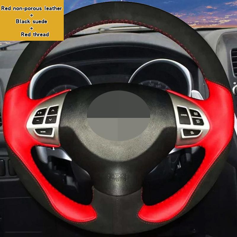 Оплетка на руль автомобиля 100% Подходит для Mitsubishi Lancer EX 10 Lancer X Outlander ASX Colt Pajero Sport Автомобильные товары