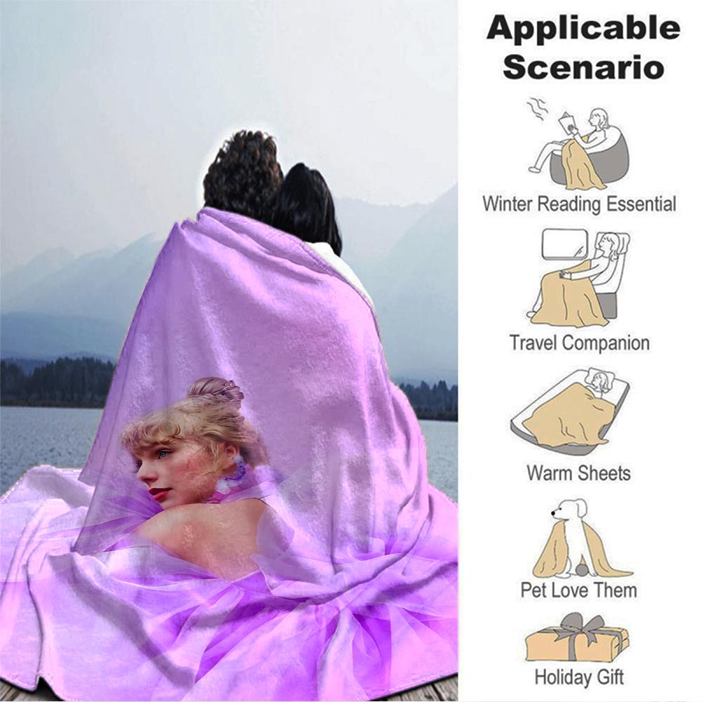 Purple Dream Ballerina Blanket Soft Throw Blanket For Home Bedroom Bed Sofa Travel Office Solid Christmas Blanket