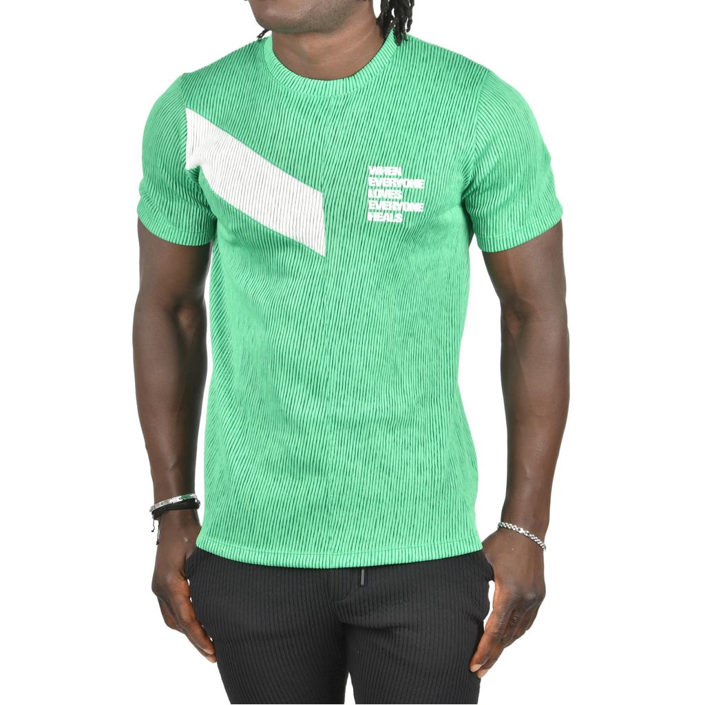 Облегающая трикотажная футболка DeepSEA из лайкры с круглым вырезом 2403230