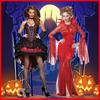 Halloween Evil Demon Costume Devil Vampire Spider Queen Stage Performance Outfit Women