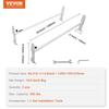 Van Roof Ladder Rack, 2 Bar Alloy Steel Ladder Racks, Adjustable from 1200-2000 mm, 227 kg Capacity, Roof Rack Compatible with Full-size Vans with