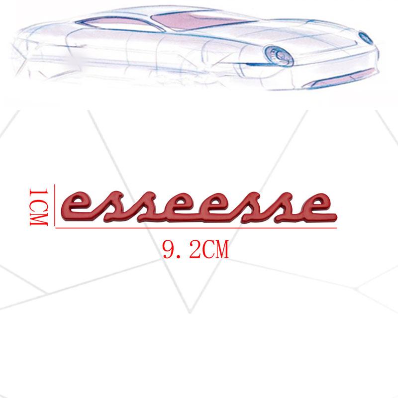 1 шт. 3D Металлическая наклейка на автомобиль Esseesse Сплав цинка Боковая эмблема кузова Задней двери багажника Логотип Esseesse 695 595 для 500 695 595 Esseesse Автоаксессуары