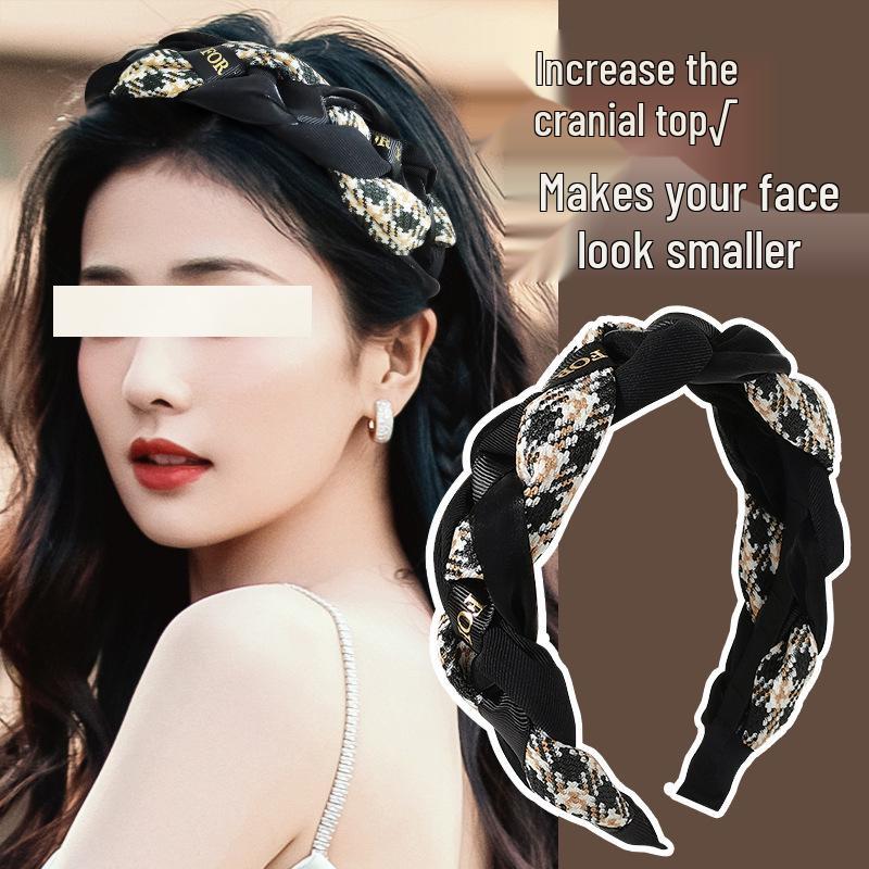 Повязка на голову вафельная конфетного цвета: Высокая тулья, Улучшенная губка для умывания лица, Широкий обруч для волос для ранней весны.