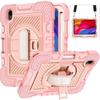 Kids IPad Mini 6 Protective Case With Shockproof Stand Anti-Slip Silicone Cover Children Military-Grade Drop Protection