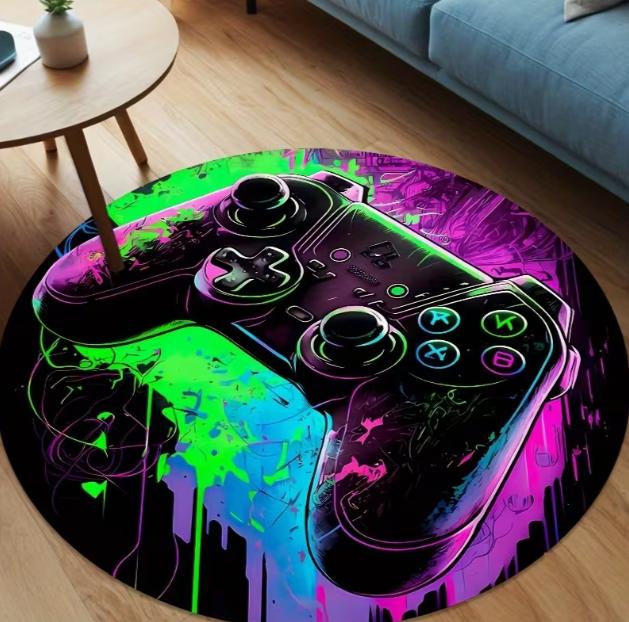 Игровой коврик с надписью "GAMER" Напольный коврик Подходит для офисных кресел Гостиных Игровых комнат Декоративные напольные коврики