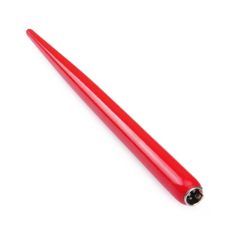 1pcs Stainless Steel Tip Calligraphy Pen Wooden Rod Signature Pen Multi-functional Dip Pen Students
