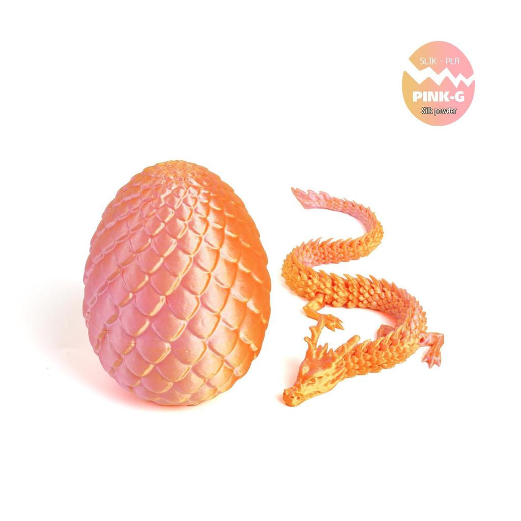 Colorful 3D Chinese Dragon Egg Ornaments - Trendy Decorative Gift & Toy