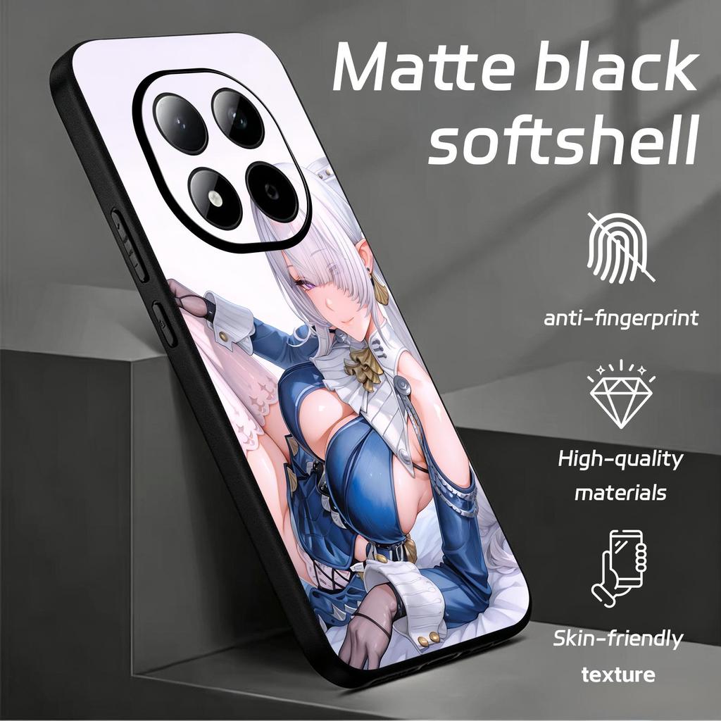 Чехол для телефона для Redmi Note15 14 13 12 11Pro Plus 5G 14C A3 Противоударный Мягкий Черный Чехол Zenless Zone Zero Velina Airgid