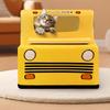 Creative Cat Bed School Bus Shape Cute Cartoon Cat Bed Soft and Comfortable Cat Play Cat Bed Multi-channel Pet Cat Bed
