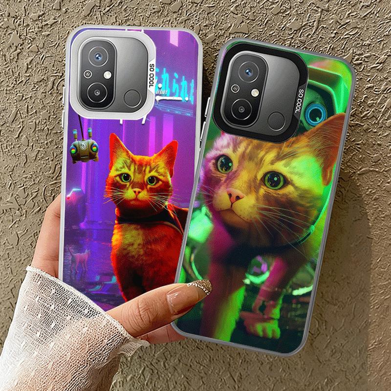 Чехол для телефона Stray Cat Game B-12 Ударопрочный для Xiaomi Poco X7 X6 X5 X3 Pro F7 Ultra M8 Redmi 15C 15 14C 13C 12C 10C 13 12 10