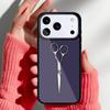 Ножницы для волос Чехол-бампер для телефона для iPhone 17 16 15 14 13 Pro Max Задняя крышка для 12 11 Pro Чехол