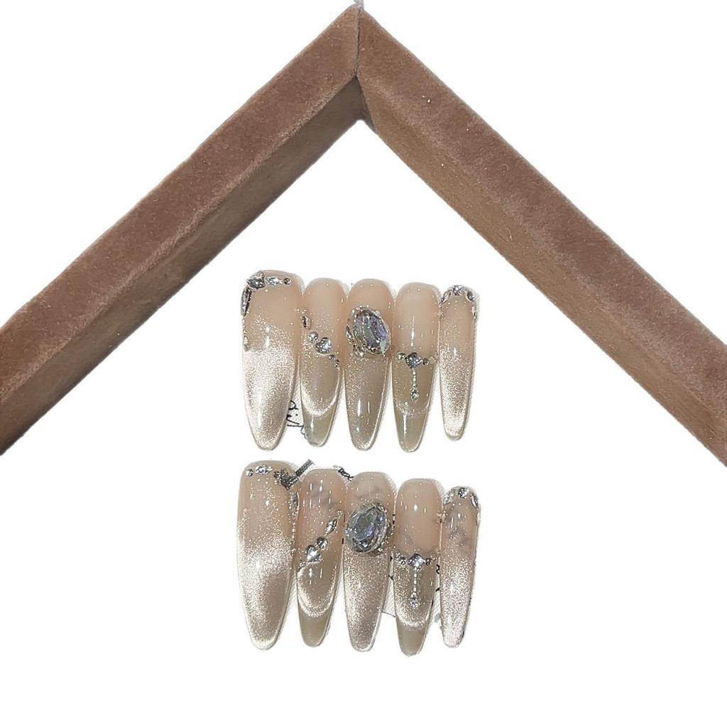 Blinking White Glass Beads Smile and Chase Light Cat Eyes Fine K9 Fat Square Wear Armor