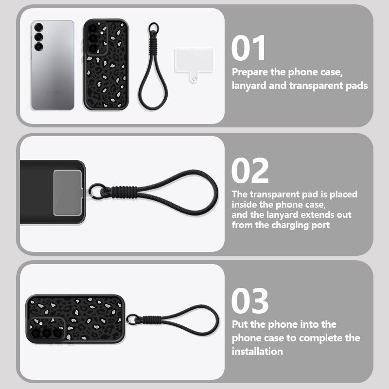 Чехол-шнурок с леопардовым принтом для Samsung Galaxy S25 S24 FE S26 S24 S23 S22 Ultra S23 Plus S25 Edge Мягкий ремешок Чехол для телефона