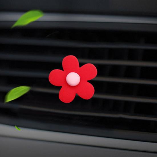 Автомобильный зажим для ароматерапии в форме цветка с хорошим запахом, пластиковый автокондиционер, зажим для духов для автомобиля