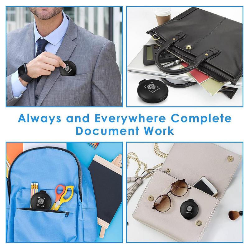 Отпечаток пальца Печать Портативная штемпельная подушечка для нотариальных принадлежностей Идентификация Безопасность ID-пад Школа Определение Отпечаток пальца