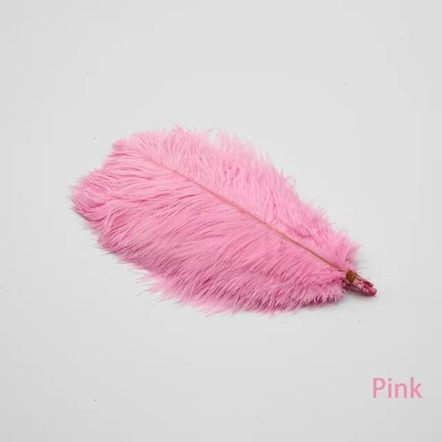 20 шт./лот, натуральные белые страусиные перья, аксессуары ручной работы, свадебные украшения для дома, Марди Гра, красочные плюмы, деко