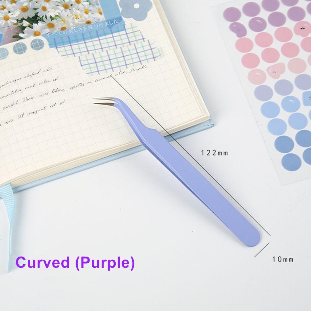 Креативные наклейки для ногтей, накладные ресницы, изогнутые пинцеты своими руками, кусачки из нержавеющей стали, прямые