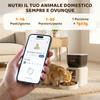 Automatic Cat and Dog Food Dispenser 4L WiFi 2.4G, App Control with Camera, Bowl, White