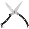 Silver Black Poultry Shears Non-Slip Handle Kitchen Shears Food Shears  Poultry Fish Chicken Meat