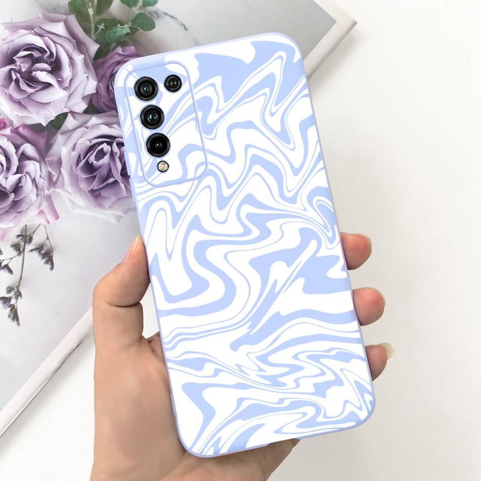 For Honor 10X Lite Phone Case Honor 10Xlite DNN-LX9 Fashion Moon Design Soft Silicon Shockproof Protective Cover Bumper