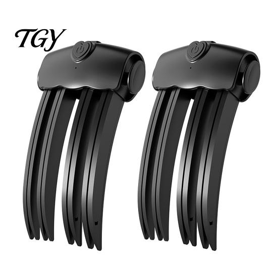 Electric Hair Volumizing Clamp 2Pcs Cordless Heated Volume Clip, Root Lifter Comb for Fine Flat Portable Clip Bangs Styling, USB Rechargeable