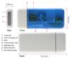 Portable Mini Pill Box with Timer Reminders 6 Compartments Pill Organizer Smart Pill Dispenser with Timer Alarm