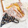 New Style Floral Countryside-style Headscarf Hairband Women's Stretchable Elastic Triangular Scarf Versatile Headband