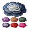 3D Flower Floor Mat Absorbent Floral Bathroom Rug Quick-Dry Floor Rug with Anti-Slip Backing for Kitchen Bedroom Entryway Vanity Area